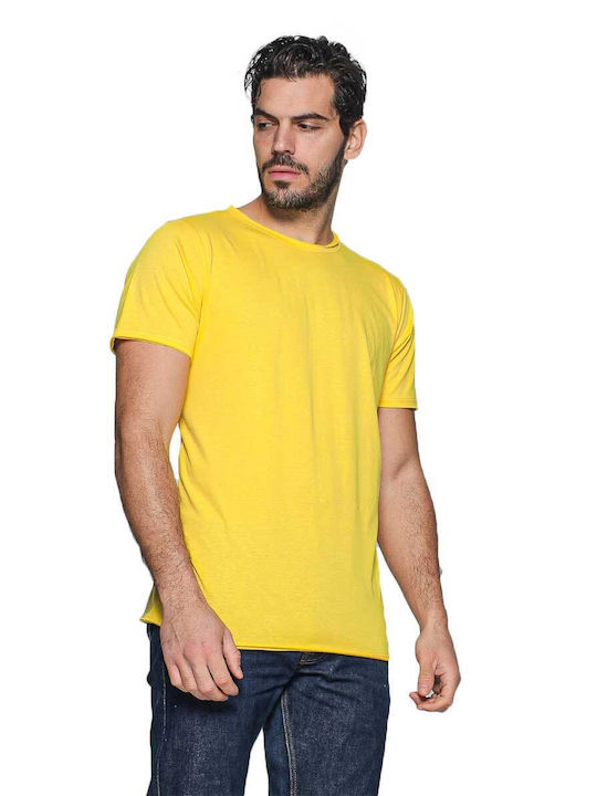 Bigbong Ανδρικό T-shirt Κοντομάνικο Yellow