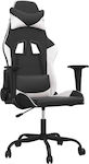 vidaXL 345404 Gaming Chair with Adjustable Arms Black / White