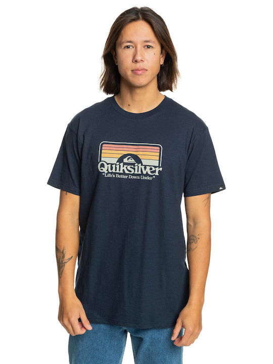 Quiksilver Tropical Мъжко Тениска с Къс Ръкав Военноморските сили