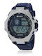 Marea Digital Men's Watch Chronograph Battery with Blue Rubber Strap