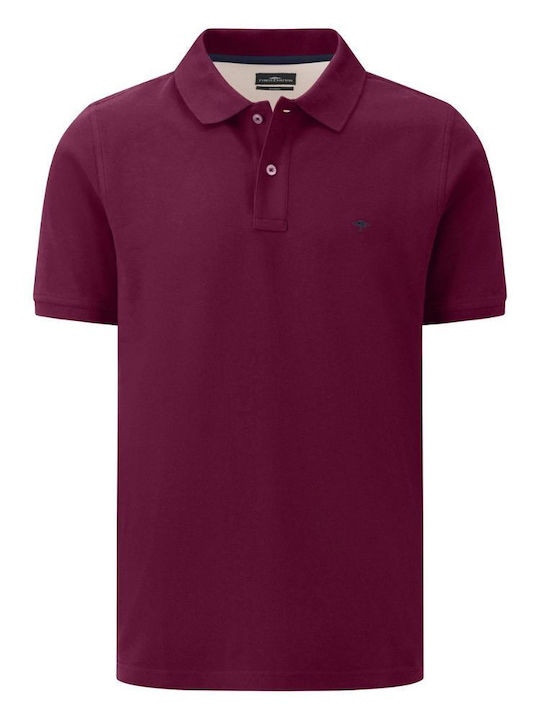 Fynch Hatton Bluza pentru bărbați cu mâneci scurte Polo Dark Crocus