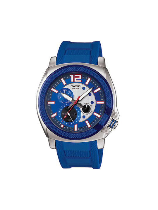 Casio Колекция Мъжки Часовник На Батерия Син Ка...