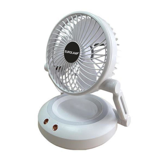 Eurolamp USB Office/Home Folding Fan White 3W 300-20512