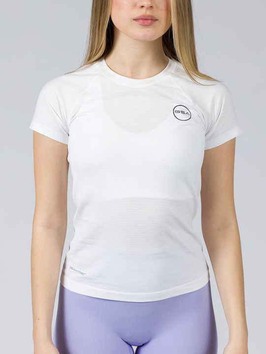 GSA Damen Sport T-Shirt Weiß