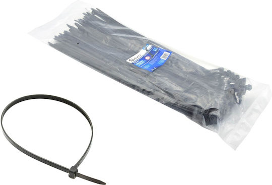 Geko Legături Cablu Din Plastic 300mmx7.6mm În Culoare Neagră 100 Buc G17121