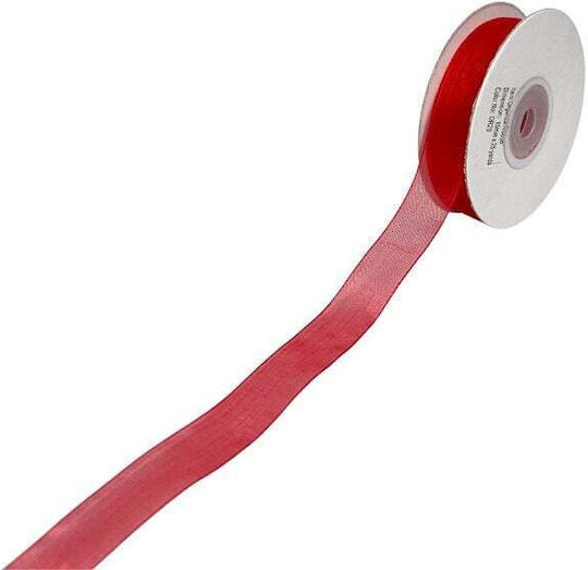 DNK Packaging Organza Band Monochrom Rot