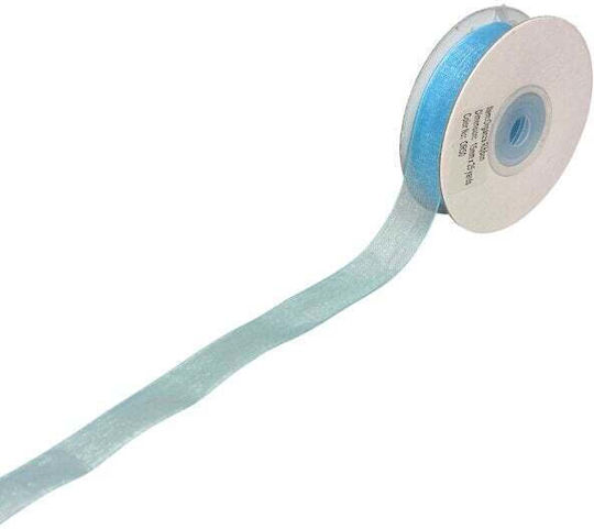 DNK Packaging Organza Band Monochrom Light Blue