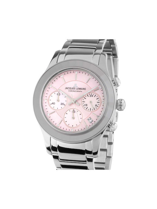 Jacques Lemans Γυναικείο Ρολόι 38mm Χρονογράφος...