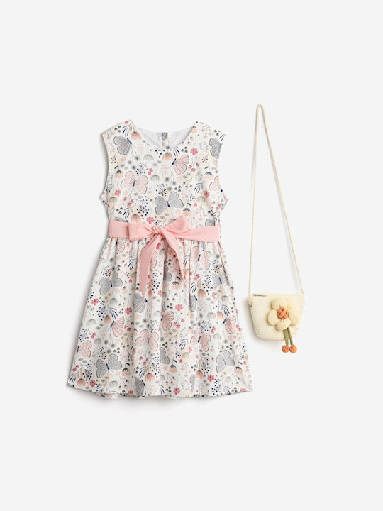 HappyNest Kids Dress Sleeveless White