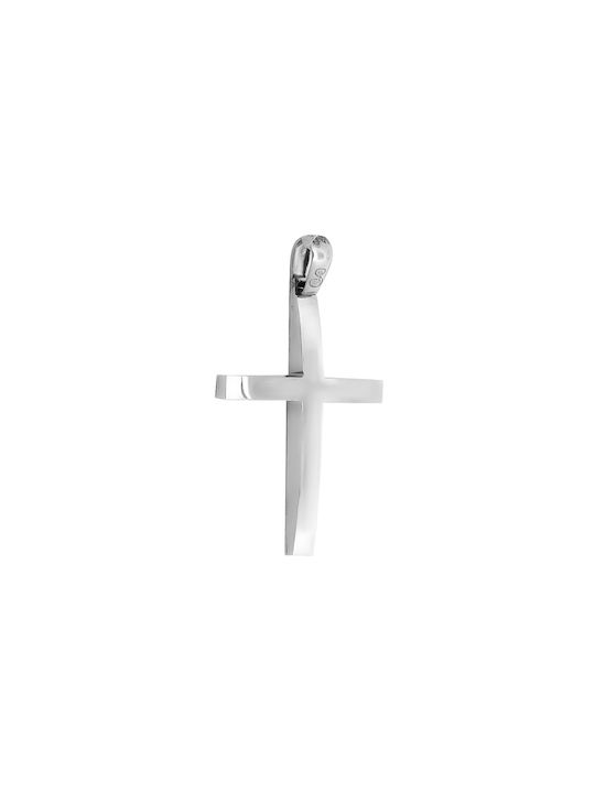 Daskalakis Men's White Gold Cross 14K