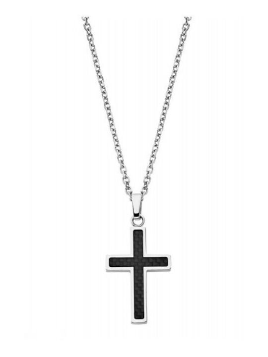 Lotus Watches Men's Cross from Steel with Chain