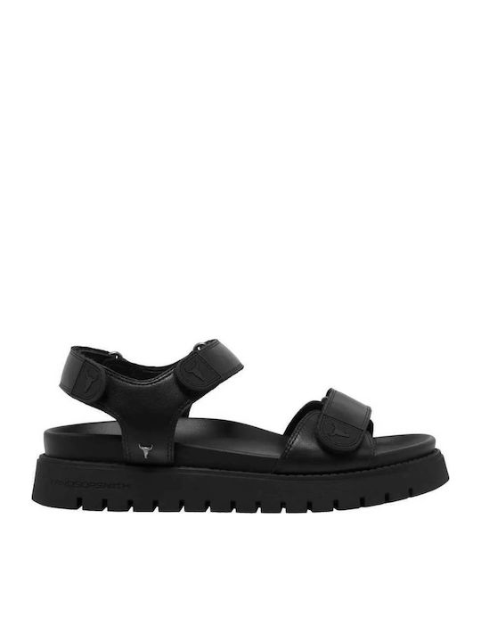 Windsor Smith Leather Women's Flat Sandals in B...
