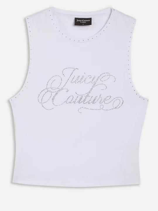 Juicy Couture Γυναικεία Μπλούζα Αμάνικη Λευκή