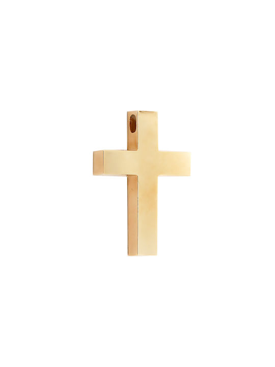 Daskalakis Herren Gold Kreuz 14K