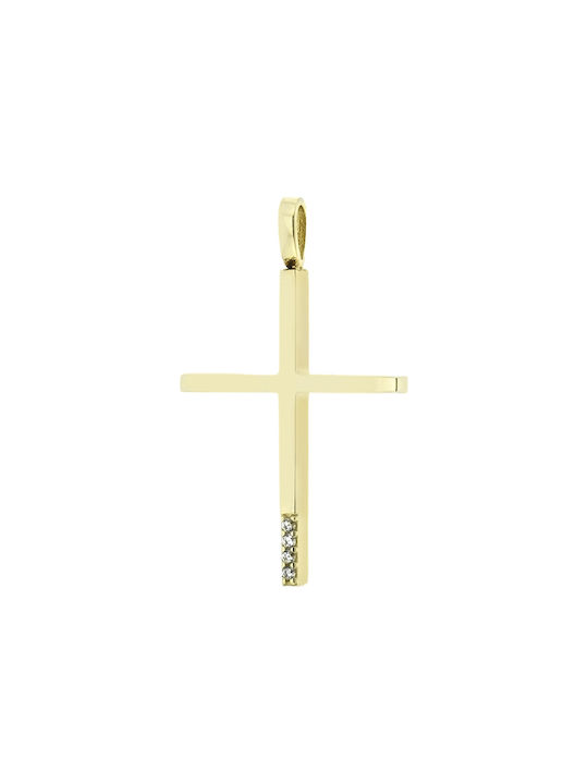 Damen Gold Kreuz 14K Γυναικείο