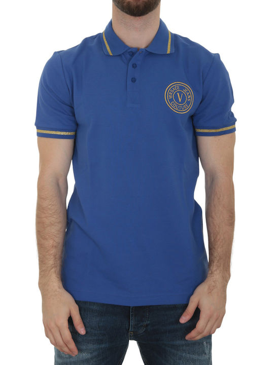 Versace T-shirt Bărbătesc cu Mânecă Scurtă Blue