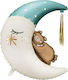 Balloon Jumbo Moon Light Blue 80cm