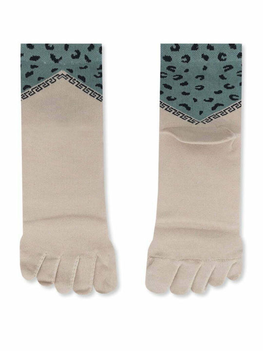 Ytli Βαμβακερή Κάλτσα Δάχτυλα Toe Socks Σχέδια Animal Print Ytli Βαμβακερή Κάλτσα Δάχτυλα Toe Socks Σχέδια Animal Print