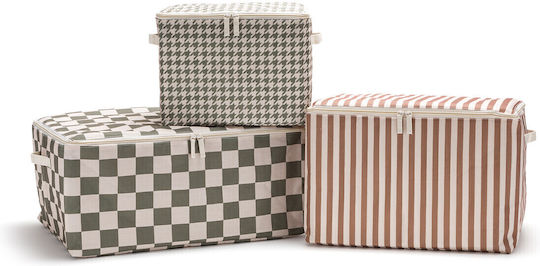 La Redoute Interieurs Fabric Storage Box with Lid 3 Pieces