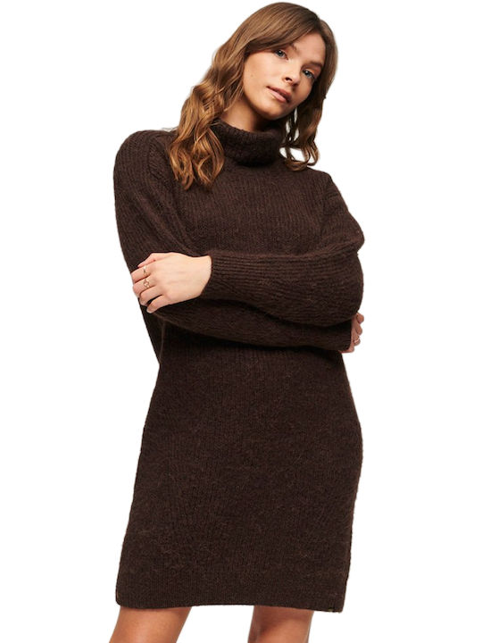 Superdry Dress Knitted Turtleneck Brown