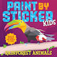 Paint By Sticker Kids Rainforest Animals Children's 0326