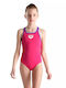 Arena Παιδικό Μαγιό Ολόσωμο Biglogo Jr Swim Pro Κολύμβησης Pink