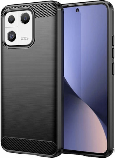 Spacecase Carbon Back Cover Σιλικόνης Μαύρο (Xiaomi 13)