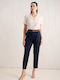 Damen Stoff Hose Blau
