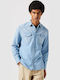 Western Long-sleeved Denim Shirt Light Stone