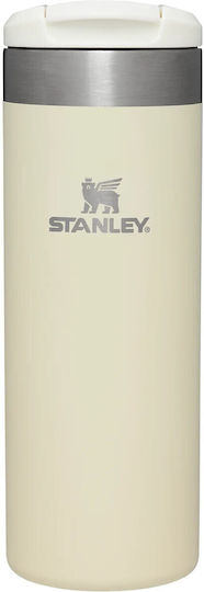 Stanley AeroLight Transit Glass Thermos Stainless Steel BPA Free 470ml Cream Metallic