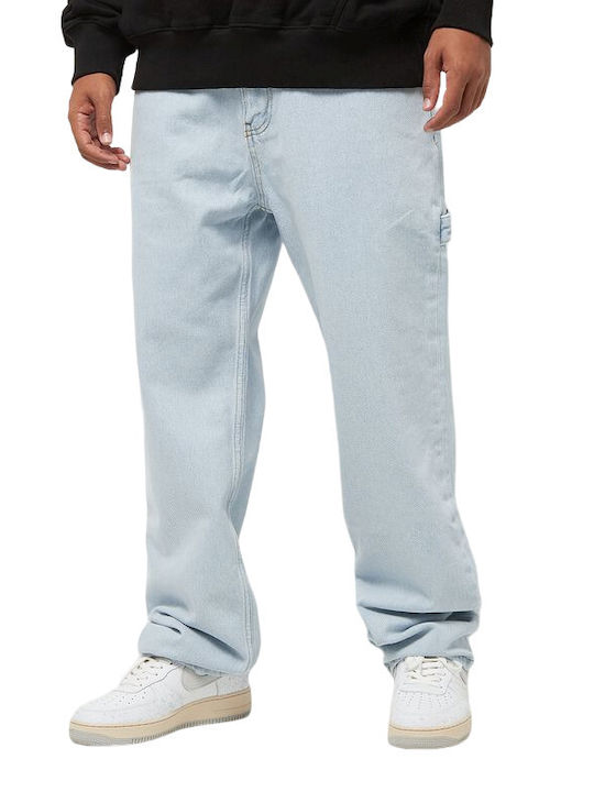 Pegador Pantaloni de Bărbați din Jean în Linie Baggy Cold Blue