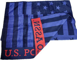U.S. Polo Assn. Towel Body Microfiber Blue 100x160cm.