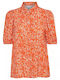 ICHI Langärmelig Damen Hemd Orange