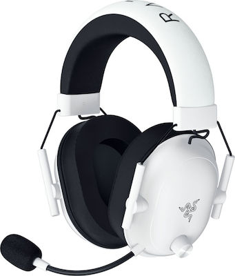Razer BlackShark V2 HyperSpeed Ασύρματο Over Ear Gaming Headset με σύνδεση Bluetooth / USB Λευκό