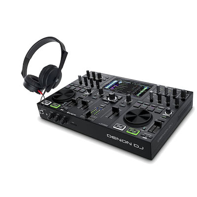 Denon Prime Go Bundle DJ Controller 2-Channels with Display