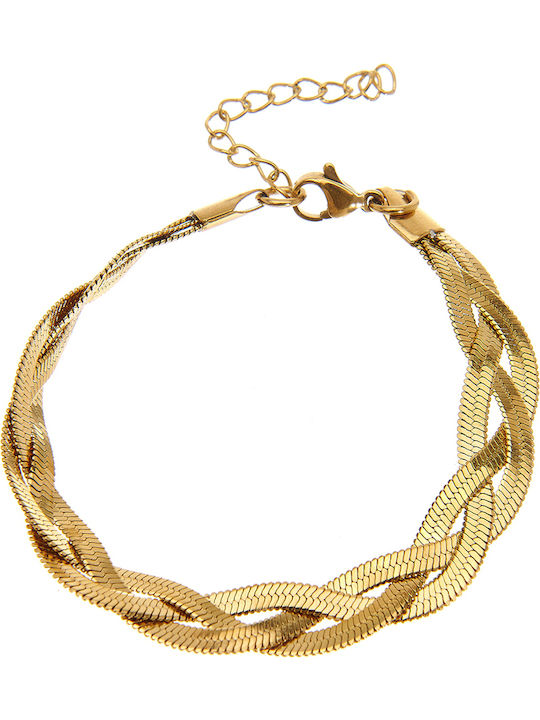 Damen Armband Kette Vergoldet