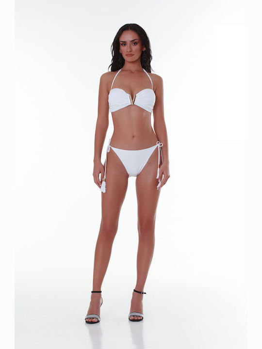 Bluepoint Bikini Slip with Ties White