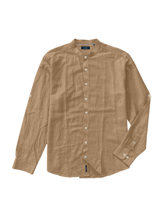 Double Men's Shirt Linen Camel