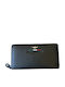 Large Leather Women's Wallet Classic with RFID Militare