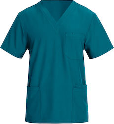 Beunique Men's Petrol Blue Medical Blouse