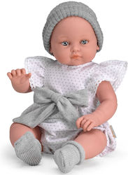 Magic Baby Κούκλα "alicia Λευκό Φόρεμα Σκούφο"