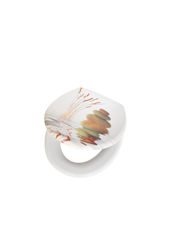 Homefit Καπάκι Λεκάνης Soft Close Πλαστικό 46.5x37.5cm Πολύχρωμο