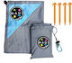 Maui & Sons Beach Mat Plastic Gray 190x140cm