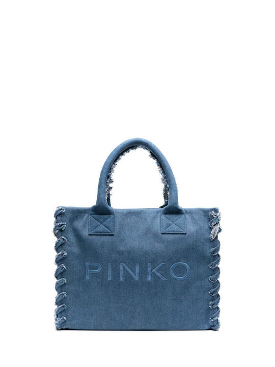 Pinko Υφασμάτινη Τσάντα Θαλάσσης Μπλε