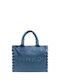 Pinko Fabric Beach Bag Blue