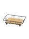 Eurocasa Wall Mounted Bathroom Shelf Bamboo Black