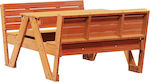 vidaXL Tischchen aus Holz 88x122x58cm. Braun