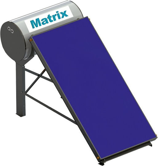 Mytherm Matrix-X Ηλιακός Θερμοσίφωνας 250lt Glass Διπλής Ενέργειας 4τ.μ. Επιλεκτικός