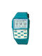 Casio Колекция Дигитален Мъжки Часовник На Батерия С Тюркоазен Каучуков Каишка