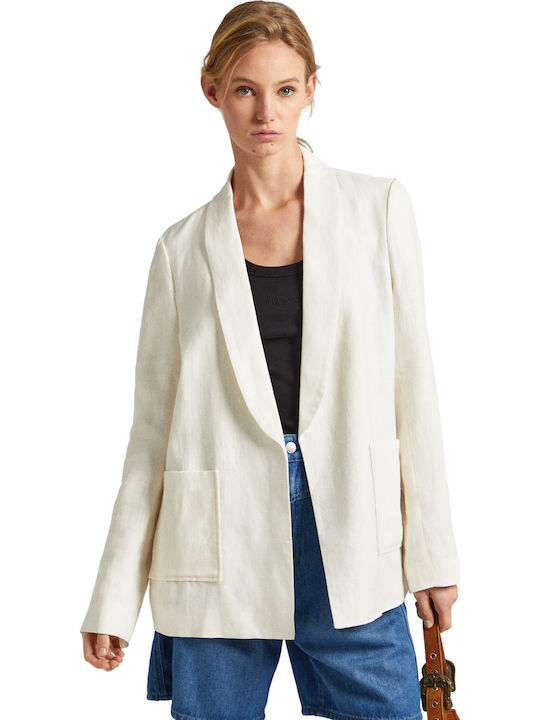 Pepe Jeans E2 Drop 3 Mirka Damen Blazer Weiß